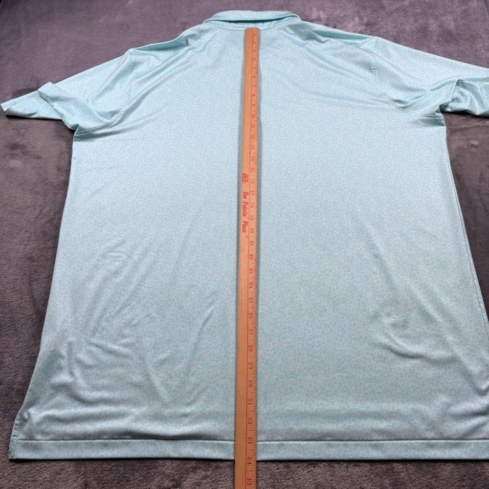 Peter Millar Polo Shirt Mens 2XL Blue Dazed and Transfused Performance Golf XXL - Picture 7 of 14